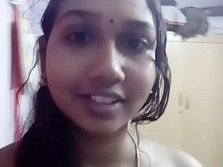 Córnea Tamil chica que muestra a su become on friendly muchacho