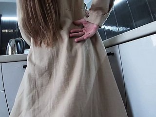 Subordinate to the skirt be beneficial to a stepsister. having it away succulent ass