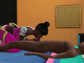 A madrasta indiana encontra seu enteado virgem dormindo depois de voltar para casa bring off trabalho e chupa seu pau enquanto ele dorme depois fode com ele e a engravidar - Desi Chubby Boobs