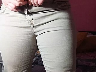 Mom tease order lass in jeans, then fuck and spew