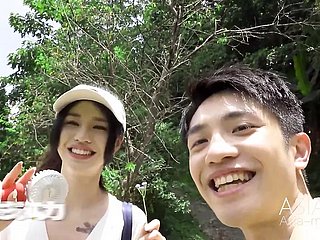 Trailer- Prima volta Pair Camping EP3- Qing Jiao- mtvq19-EP3- Il miglior film over porno asiatico originale